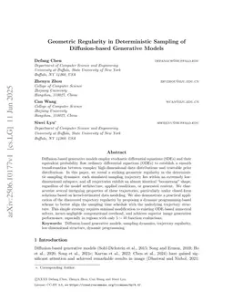 Geometric Regularity in Deterministic Sampling Dynamics of Diffusion-based Generative Models