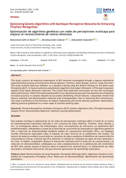 Optimizing Genetic Algorithms with Multilayer Perceptron Networks for Enhancing TinyFace Recognition