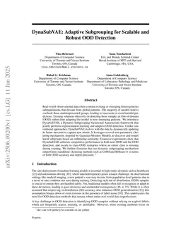 DynaSubVAE: Adaptive Subgrouping for Scalable and Robust OOD Detection