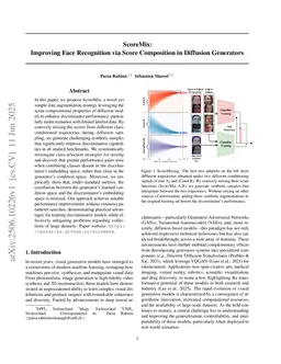 ScoreMix: Synthetic Data Generation by Score Composition in Diffusion Models Improves Recognition