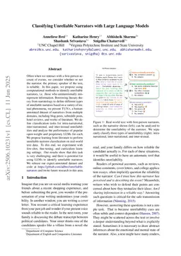 Classifying Unreliable Narrators with Large Language Models