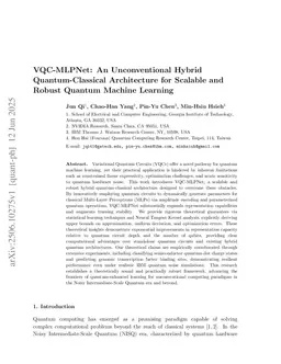 VQC-MLPNet: An Unconventional Hybrid Quantum-Classical Architecture for Scalable and Robust Quantum Machine Learning