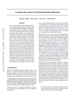 Learning Safe Control via On-the-Fly Bandit Exploration