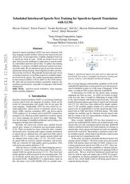 Scheduled Interleaved Speech-Text Training for Speech-to-Speech Translation with LLMs