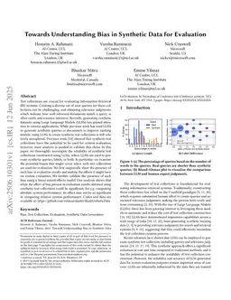 Towards Understanding Bias in Synthetic Data for Evaluation