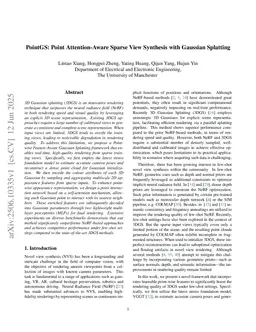 PointGS: Point Attention-Aware Sparse View Synthesis with Gaussian Splatting
