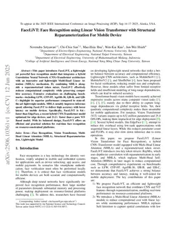 FaceLiVT: Face Recognition using Linear Vision Transformer with Structural Reparameterization For Mobile Device