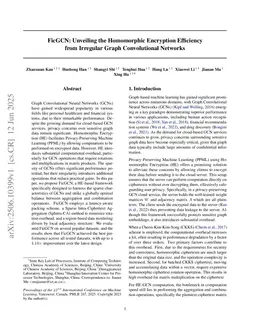 FicGCN: Unveiling the Homomorphic Encryption Efficiency from Irregular Graph Convolutional Networks