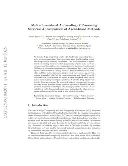 Multi-dimensional Autoscaling of Processing Services: A Comparison of Agent-based Methods