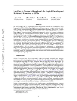 LogiPlan: A Structured Benchmark for Logical Planning and Relational Reasoning in LLMs