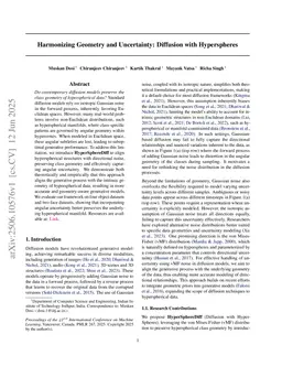 Harmonizing Geometry and Uncertainty: Diffusion with Hyperspheres