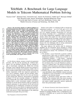 TeleMath: A Benchmark for Large Language Models in Telecom Mathematical Problem Solving
