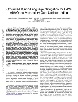 Grounded Vision-Language Navigation for UAVs with Open-Vocabulary Goal Understanding