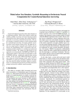 Think before You Simulate: Symbolic Reasoning to Orchestrate Neural Computation for Counterfactual Question Answering