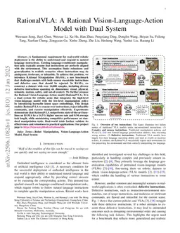 RationalVLA: A Rational Vision-Language-Action Model with Dual System