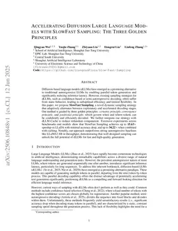 Accelerating Diffusion Large Language Models with SlowFast Sampling: The Three Golden Principles