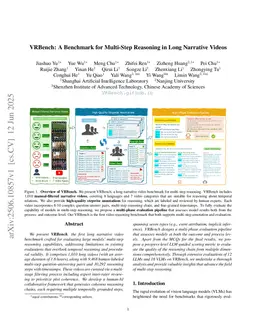 VRBench: A Benchmark for Multi-Step Reasoning in Long Narrative Videos