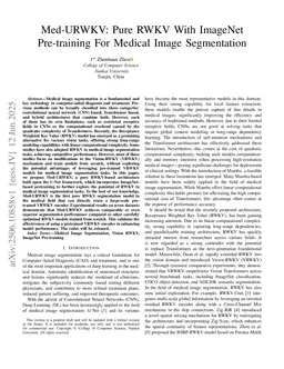 Med-URWKV: Pure RWKV With ImageNet Pre-training For Medical Image Segmentation