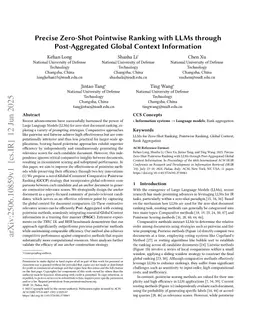 Precise Zero-Shot Pointwise Ranking with LLMs through Post-Aggregated Global Context Information