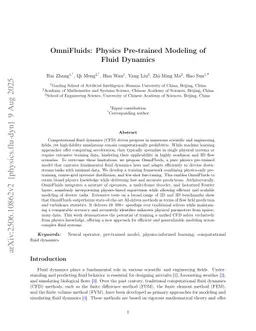 OmniFluids: Physics Pre-trained Modeling of Fluid Dynamics