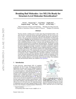 Breaking Bad Molecules: Are MLLMs Ready for Structure-Level Molecular Detoxification?