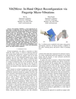 Vib2Move: In-Hand Object Reconfiguration via Fingertip Micro-Vibrations