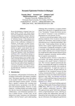 Dynamic Epistemic Friction in Dialogue