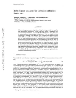 Rethinking Losses for Diffusion Bridge Samplers