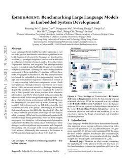 EmbedAgent: Benchmarking Large Language Models in Embedded System Development