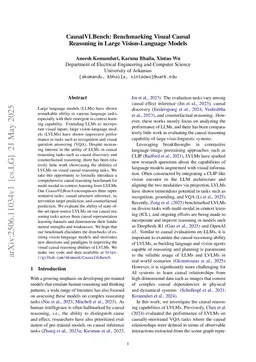 CausalVLBench: Benchmarking Visual Causal Reasoning in Large Vision-Language Models