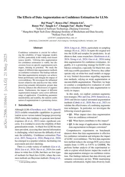 The Effects of Data Augmentation on Confidence Estimation for LLMs