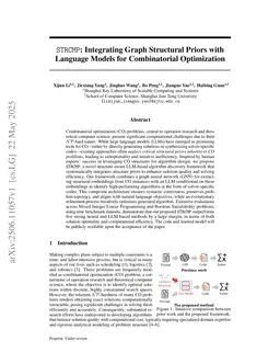 STRCMP: Integrating Graph Structural Priors with Language Models for Combinatorial Optimization