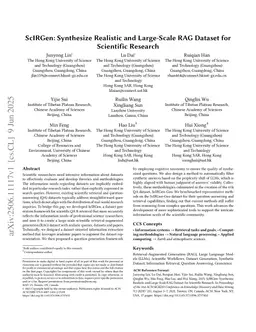 ScIRGen: Synthesize Realistic and Large-Scale RAG Dataset for Scientific Research