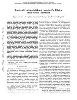 BrainMAP: Multimodal Graph Learning For Efficient Brain Disease Localization