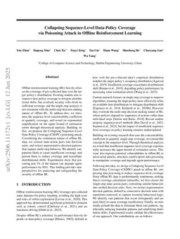 Collapsing Sequence-Level Data-Policy Coverage via Poisoning Attack in Offline Reinforcement Learning