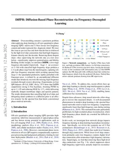 DiffPR: Diffusion-Based Phase Reconstruction via Frequency-Decoupled Learning
