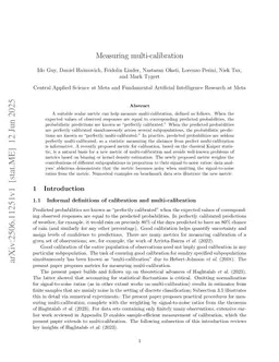 Measuring multi-calibration