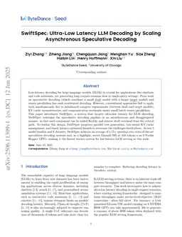 SwiftSpec: Ultra-Low Latency LLM Decoding by Scaling Asynchronous Speculative Decoding