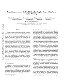 Uncertainty Awareness Enables Efficient Labeling for Cancer Subtyping in Digital Pathology