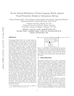 On the Natural Robustness of Vision-Language Models Against Visual Perception Attacks in Autonomous Driving