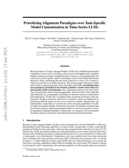 Prioritizing Alignment Paradigms over Task-Specific Model Customization in Time-Series LLMs