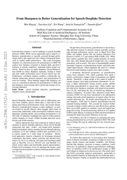 From Sharpness to Better Generalization for Speech Deepfake Detection