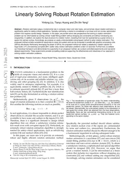 Linearly Solving Robust Rotation Estimation