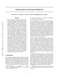 Model Organisms for Emergent Misalignment