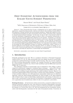 Deep Symmetric Autoencoders from the Eckart-Young-Schmidt Perspective