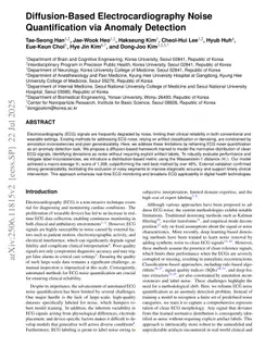 Diffusion-Based Electrocardiography Noise Quantification via Anomaly Detection