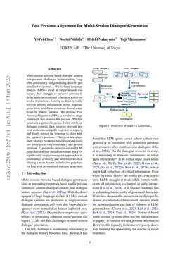 Post Persona Alignment for Multi-Session Dialogue Generation