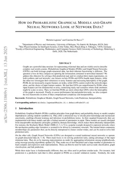 How do Probabilistic Graphical Models and Graph Neural Networks Look at Network Data?