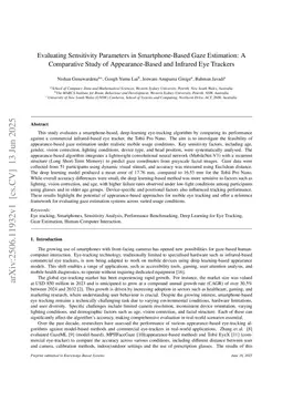Evaluating Sensitivity Parameters in Smartphone-Based Gaze Estimation: A Comparative Study of Appearance-Based and Infrared Eye Trackers