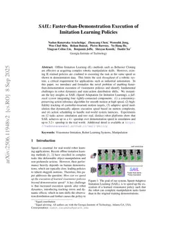 SAIL: Faster-than-Demonstration Execution of Imitation Learning Policies